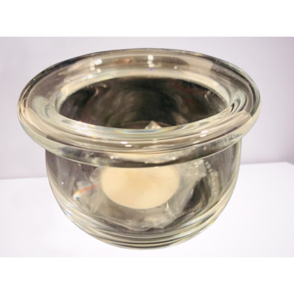 Clear Glass Votive by LSA International Mouth Blown Tea Light Candle Holder 8 oz
